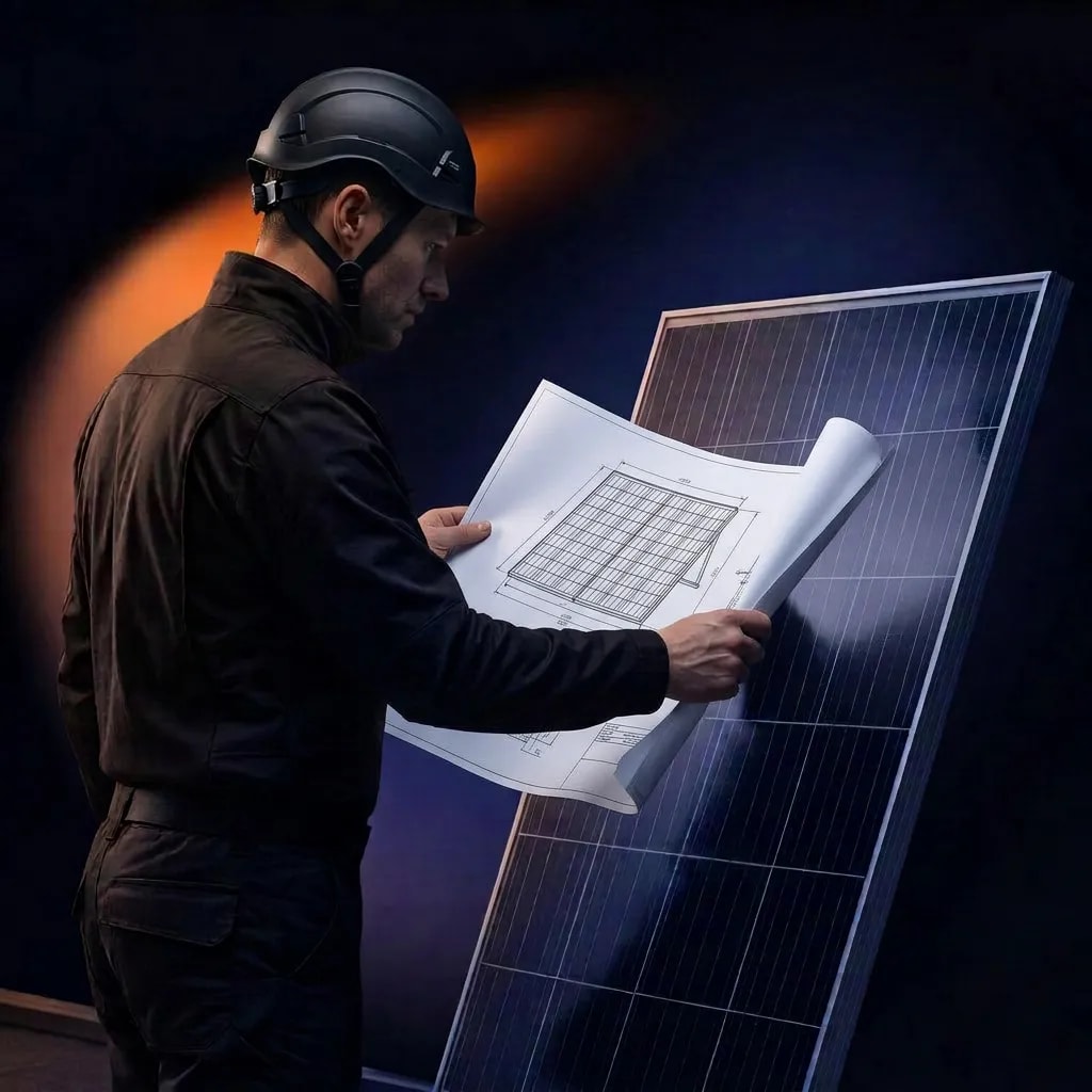 Średniej wielkości instalacja fotowoltaiczna dla biznesu o mocy do 50 kWp